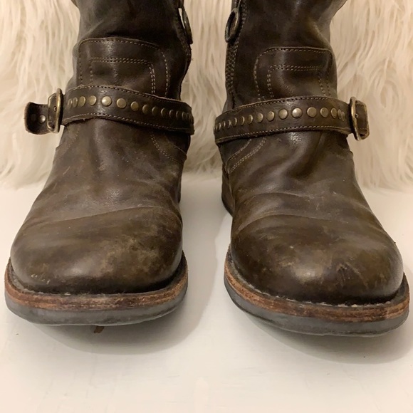 Fiorentini + Baker Eternity Eli Leather Brown Buckle Boots - Picture 5 of 16